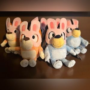 Bluey and Bingo Easter plushies set